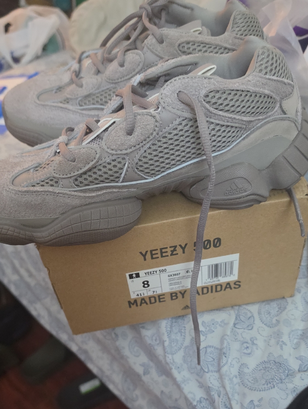 adidas Yeezy 500 Moonrock Gray Sneakers